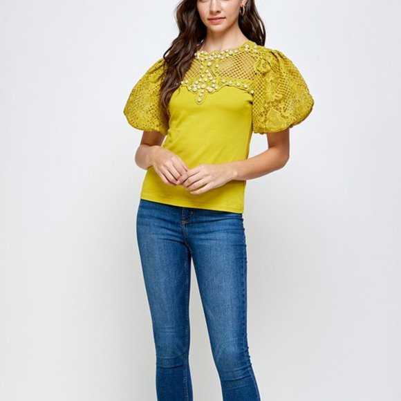 NEW Beaded Blouse - Picture 3 of 3